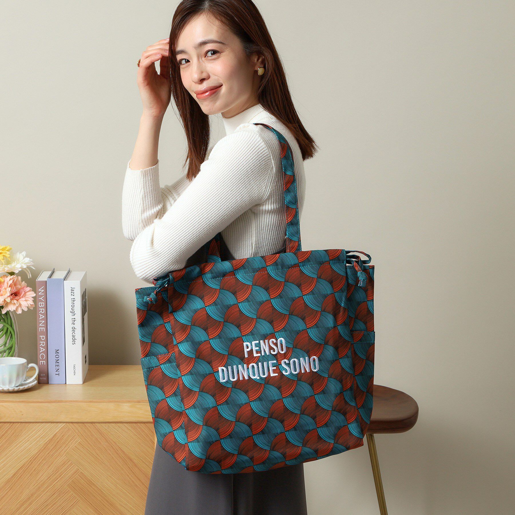 ITS&rsquo;DEMO「【A4対応／新柄追加】ラタプリントトート」|トートバッグ|