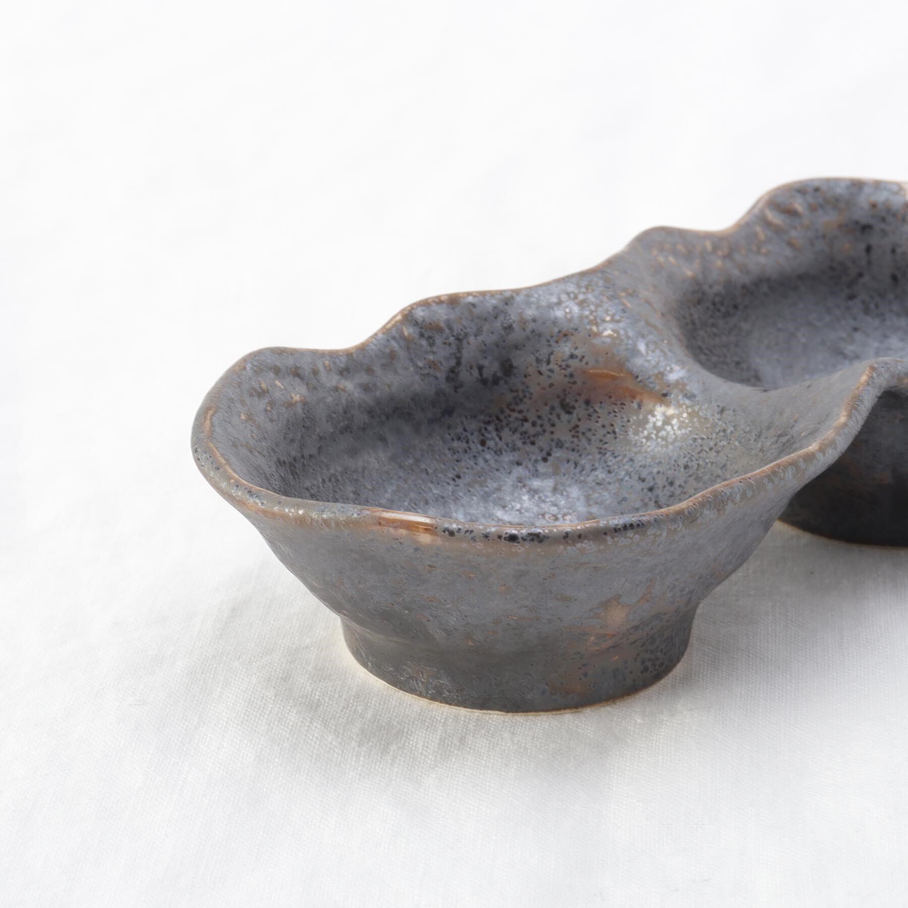 212 KITCHEN STORE「饗の器 2つ仕切り皿 深 BK」|食器・キッチングッズ|