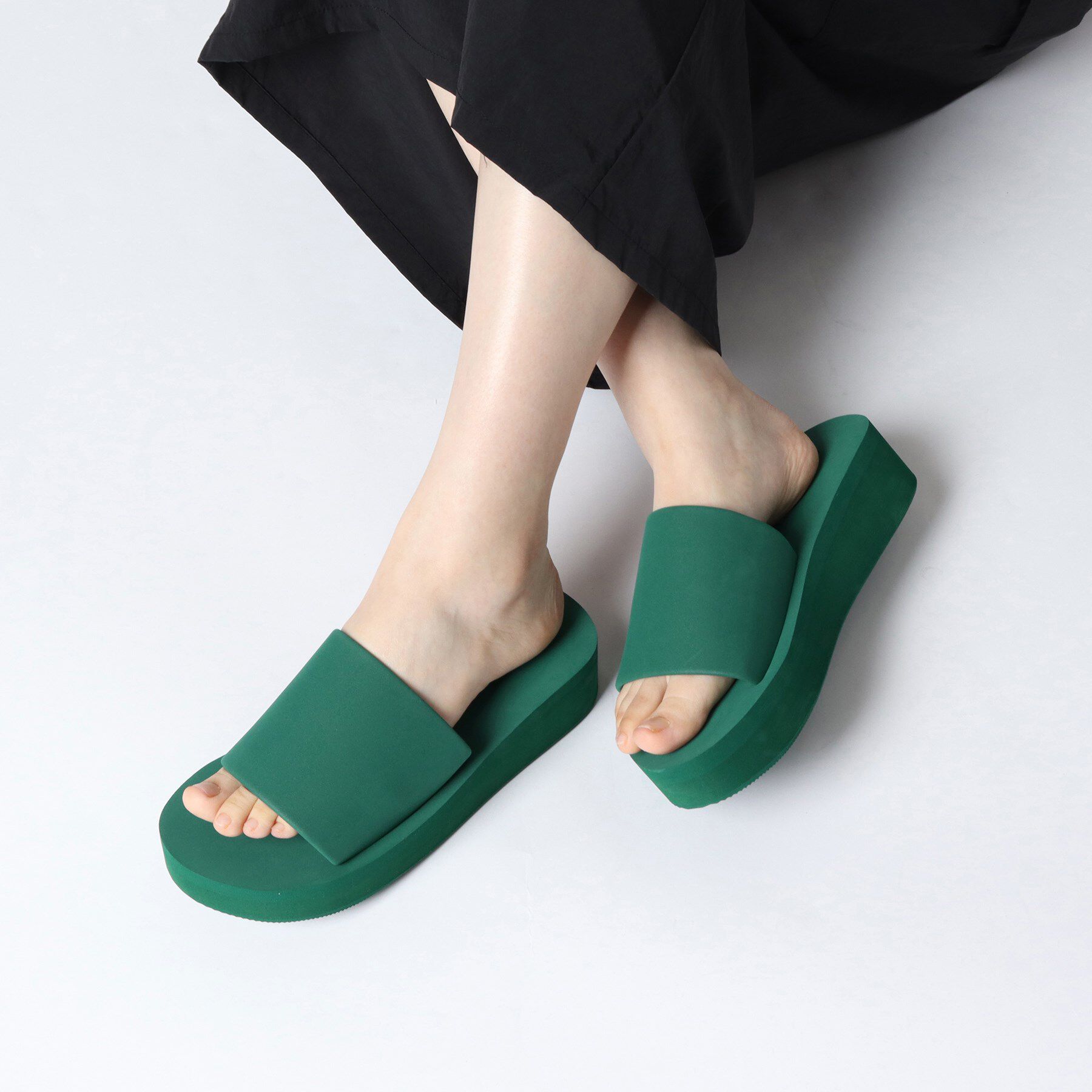 ESPERANZA「厚底メッセージスライドビーサン」|サンダル|