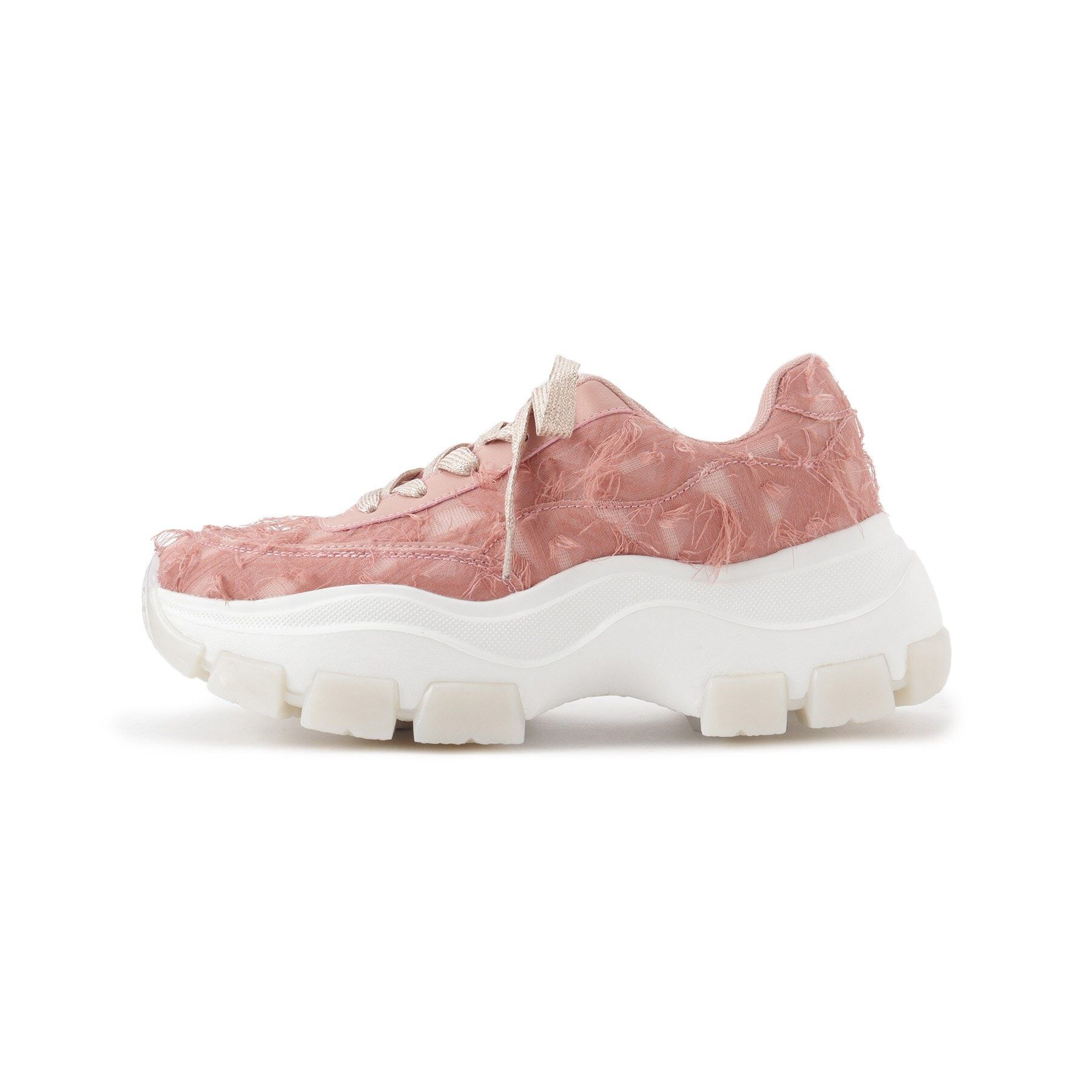 ESPERANZA「ふわふわクッションフリンジスニーカー 24SS」|スニーカー|