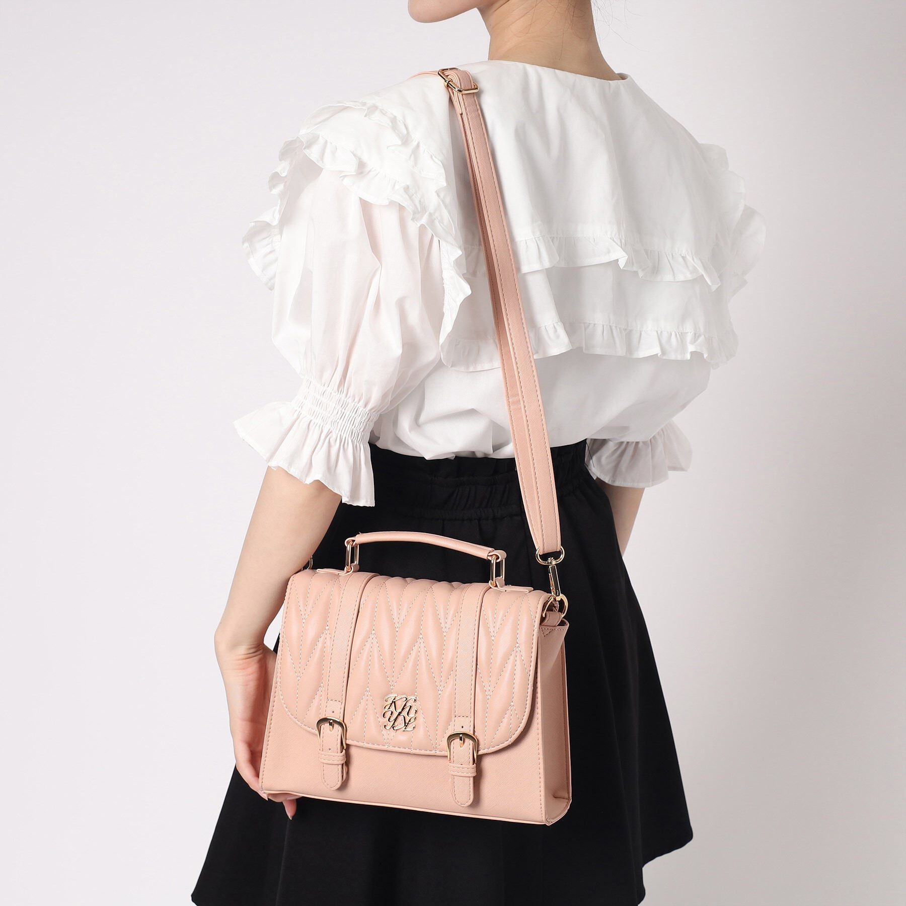 Ober Tashe「プレート付きキルティング3WAYサッチェル」|リュック|