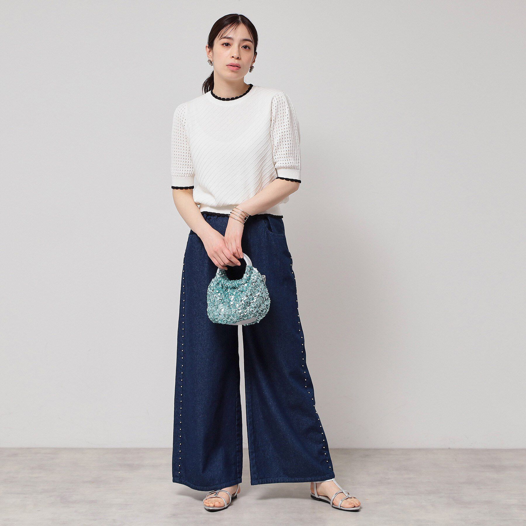 SunaUna「【華やか／スパンコール】丸形バッグ」|トートバッグ|