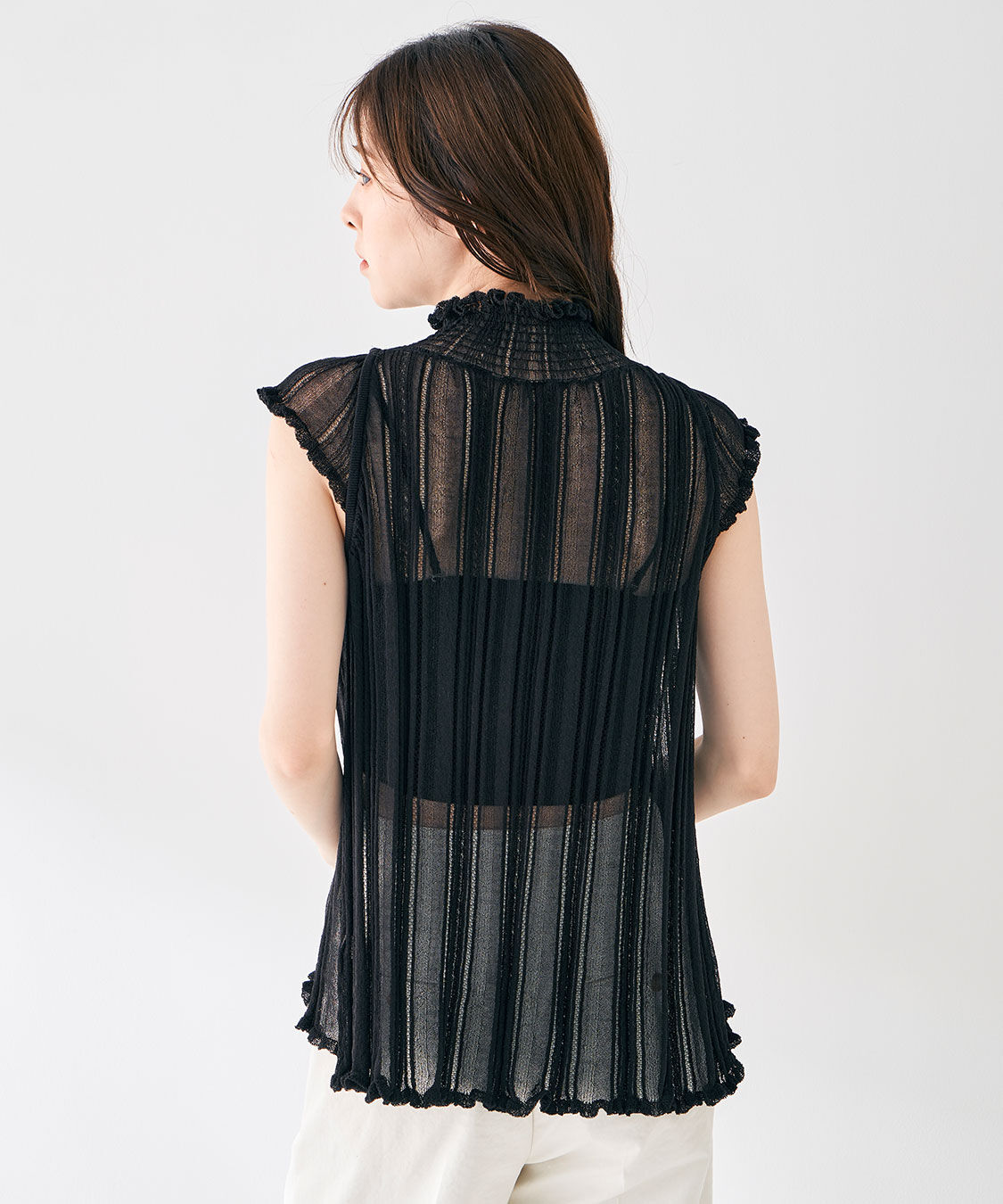 COCO DEAL「透かし編みニットチュニック」|ニット・セーター|