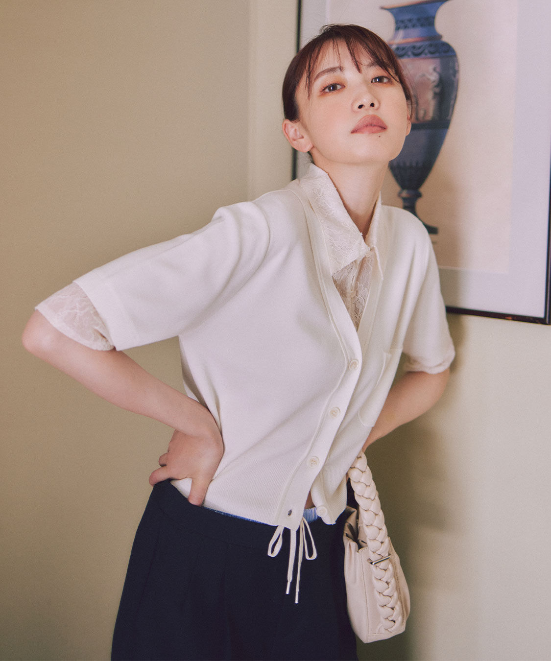 COCO DEAL「レイヤードデザインニット」|ニット・セーター|