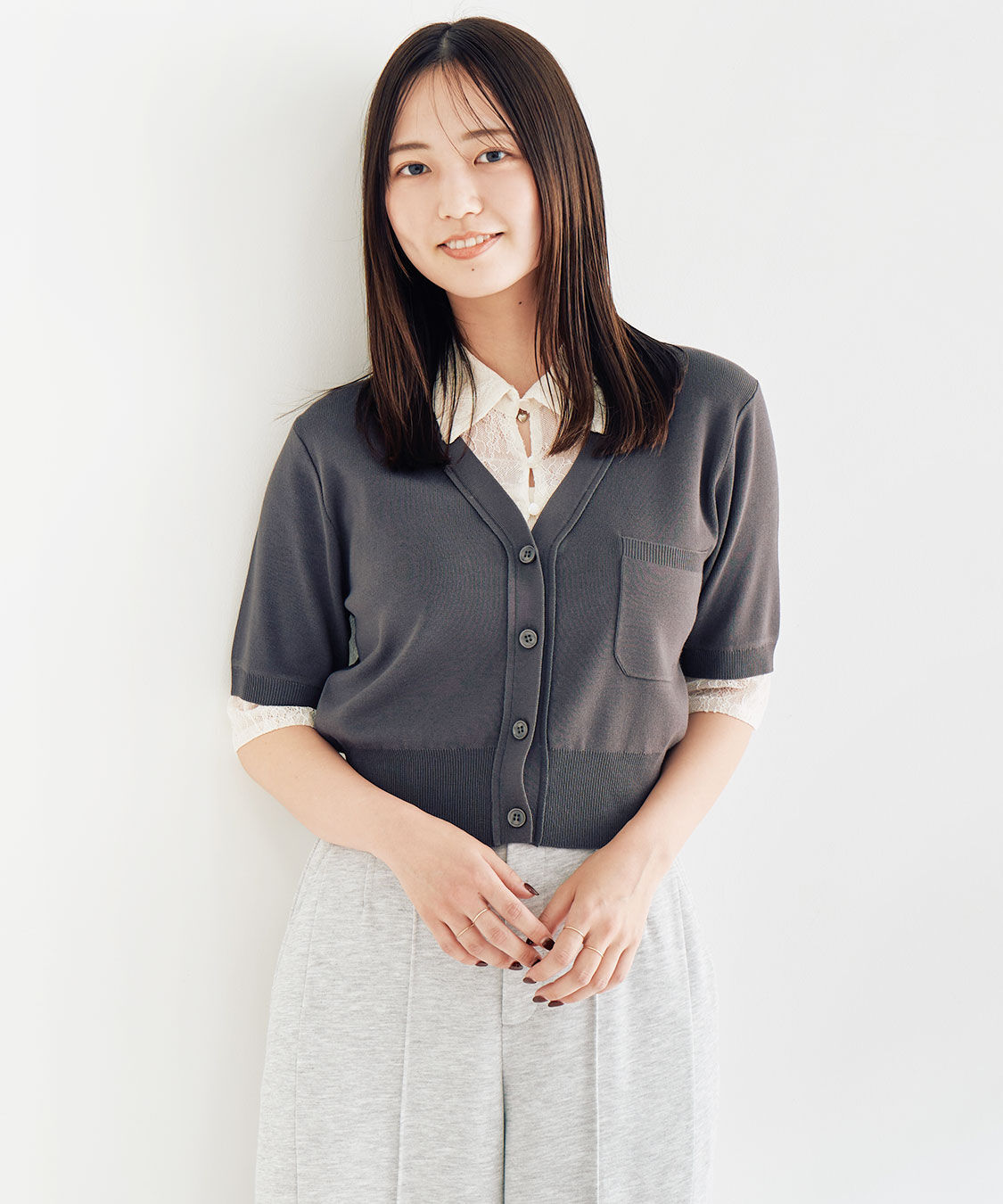 COCO DEAL「レイヤードデザインニット」|ニット・セーター|