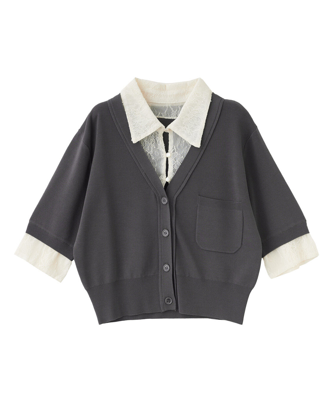 COCO DEAL「レイヤードデザインニット」|ニット・セーター|