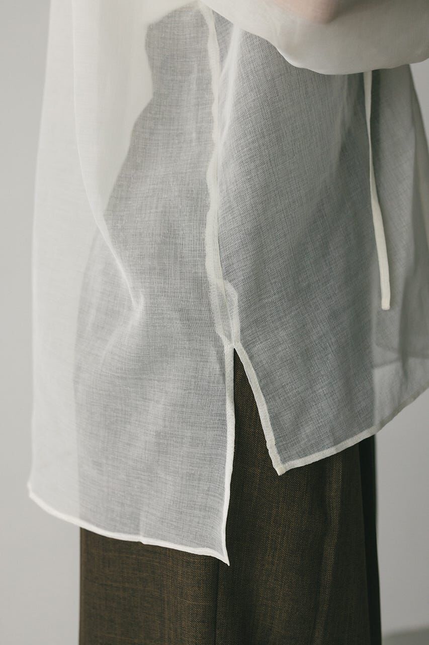 STYLEMIXER「フリルカラーシアーシャツ」|シャツ・ブラウス|