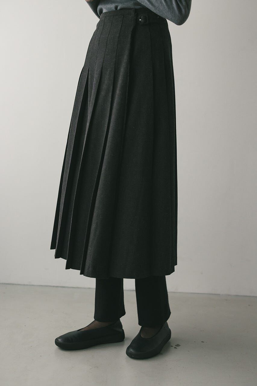 STYLEMIXER「ボックスタックラップスカート」|スカート|C.GRY