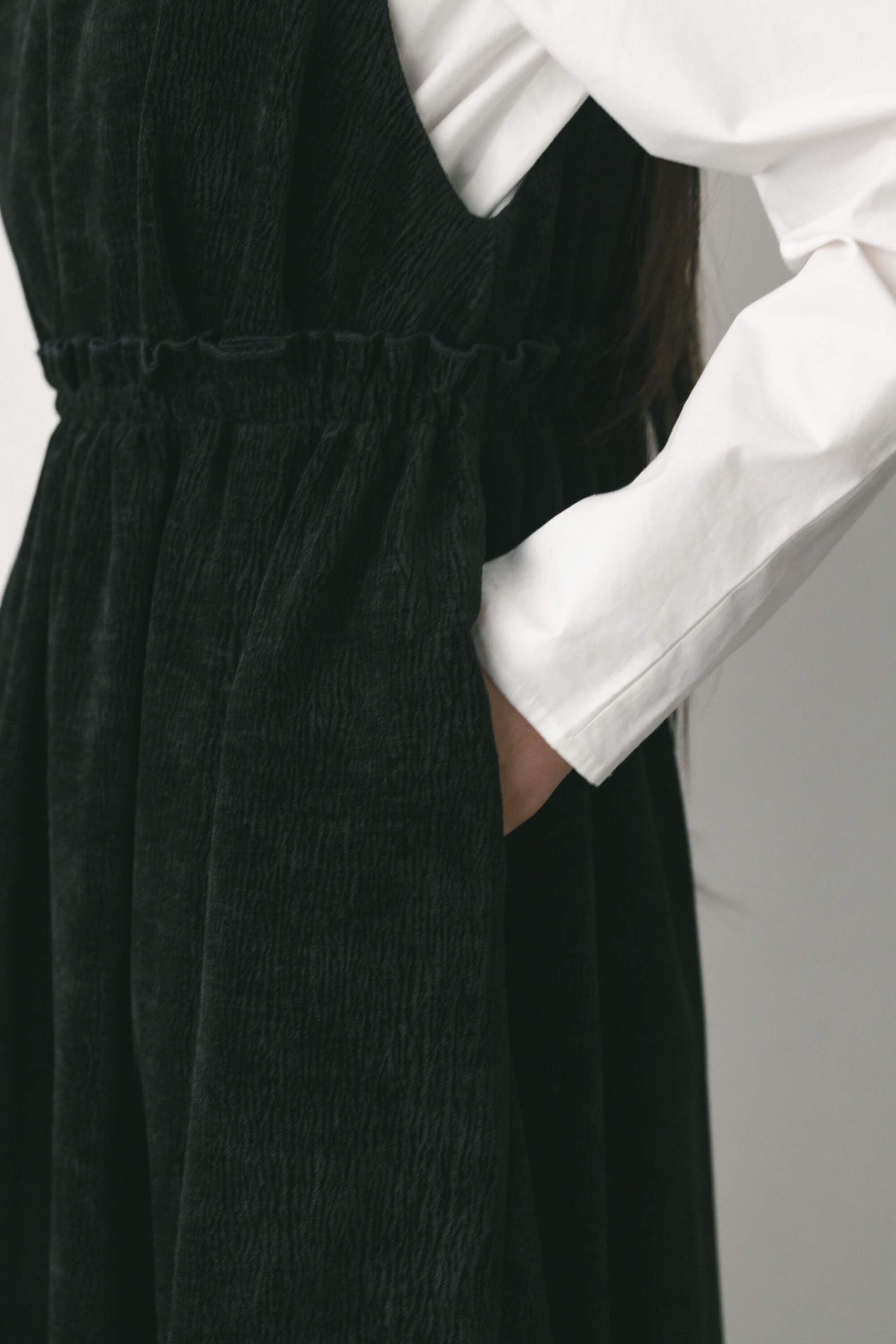 STYLEMIXER「2WAYベロアジャンパースカート」|ワンピース|