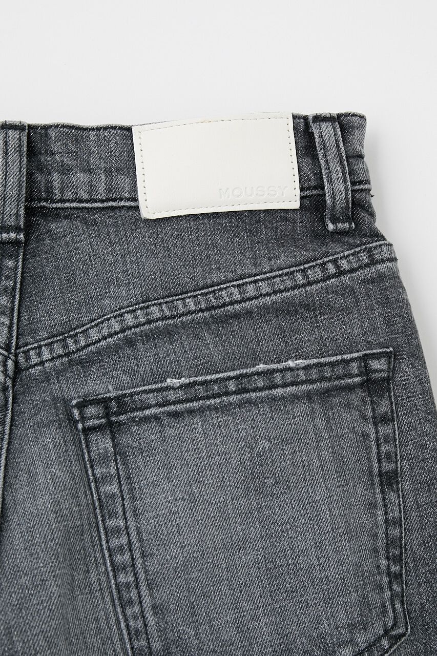 MOUSSY「PLAIN JEANS BLK STRAIGHT SLIM」|デニム|