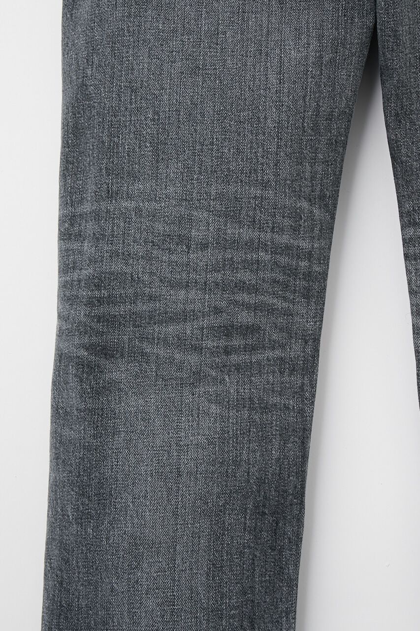 MOUSSY「PLAIN JEANS BLK STRAIGHT SLIM」|デニム|