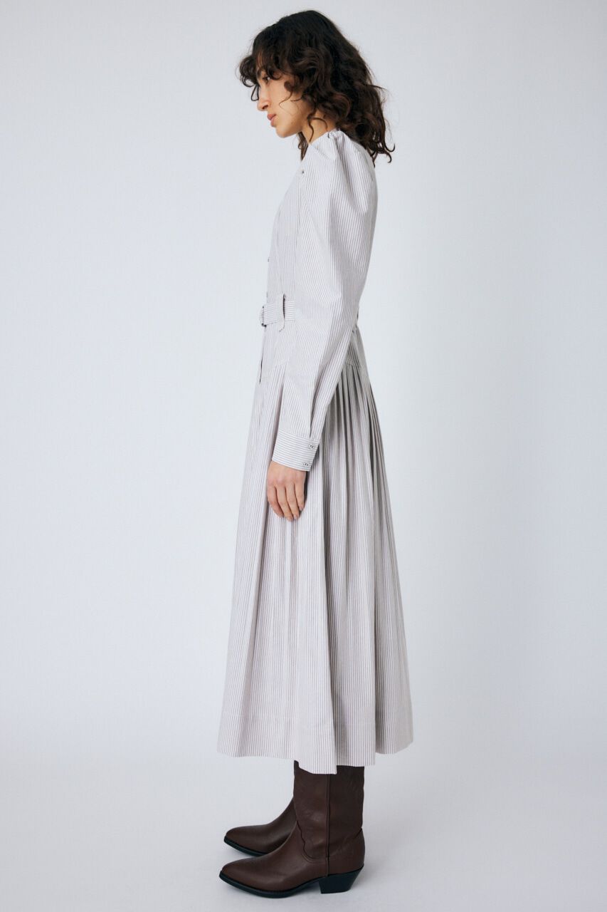MOUSSY「BELTED PLEATS ドレス」|ワンピース|