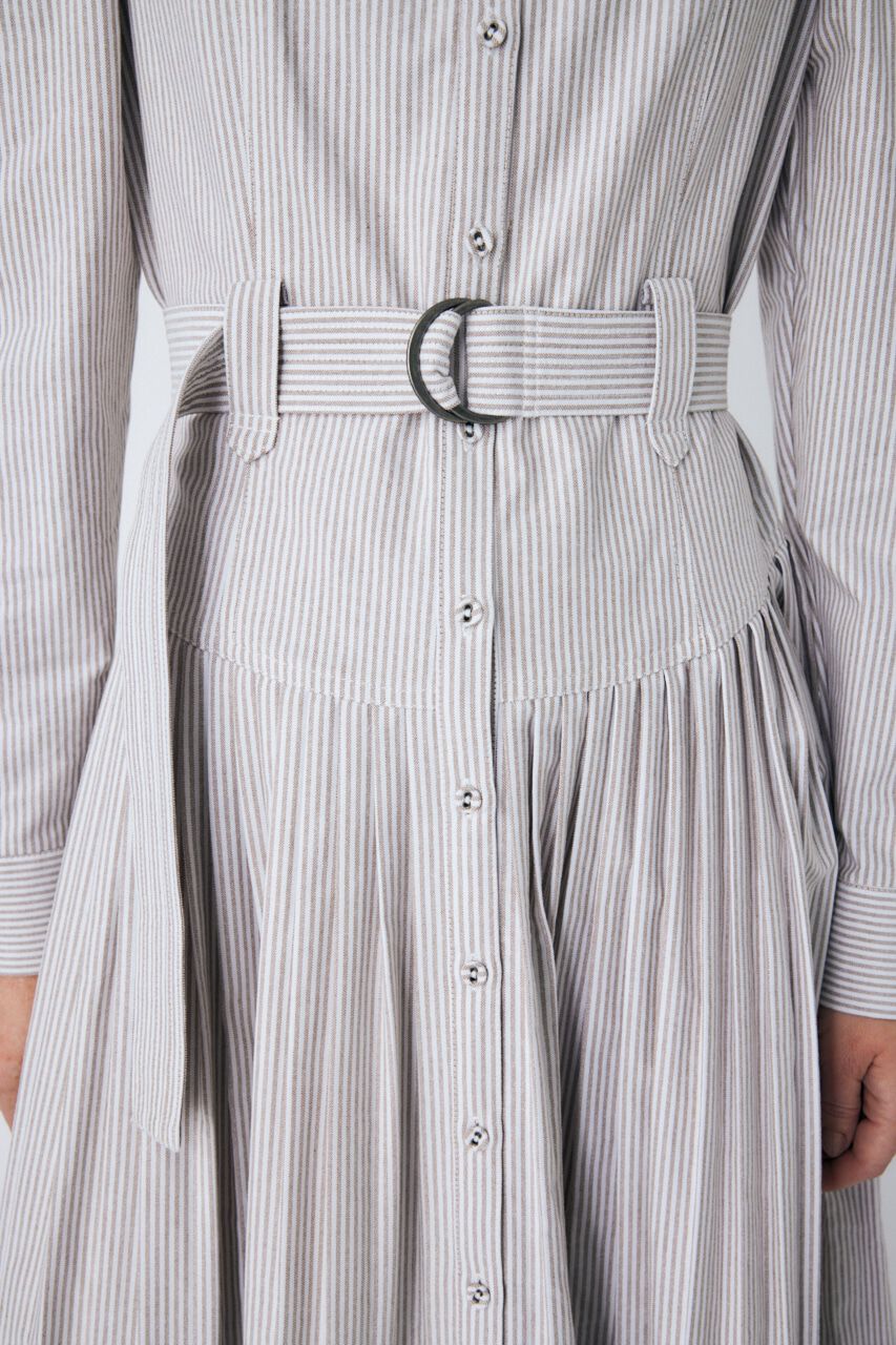 MOUSSY「BELTED PLEATS ドレス」|ワンピース|