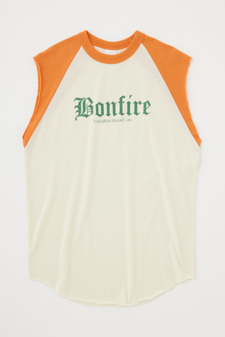 MOUSSY「RAGRAN BLACK LETTER NS Tシャツ」|タンクトップ|ORG