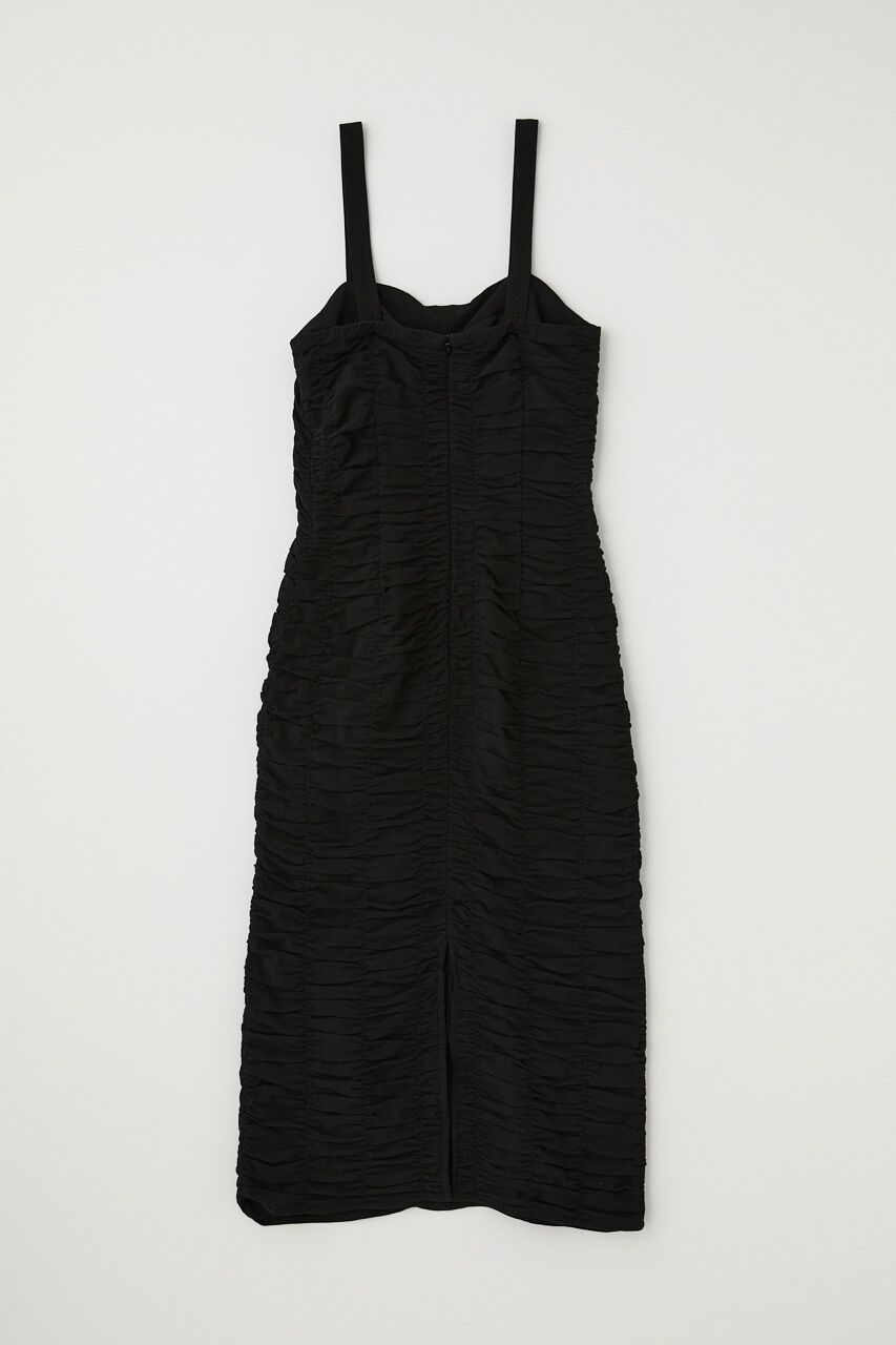 MOUSSY「オーガニックコットンボイル素材使用ギャザーキャミドレス」|ワンピース|