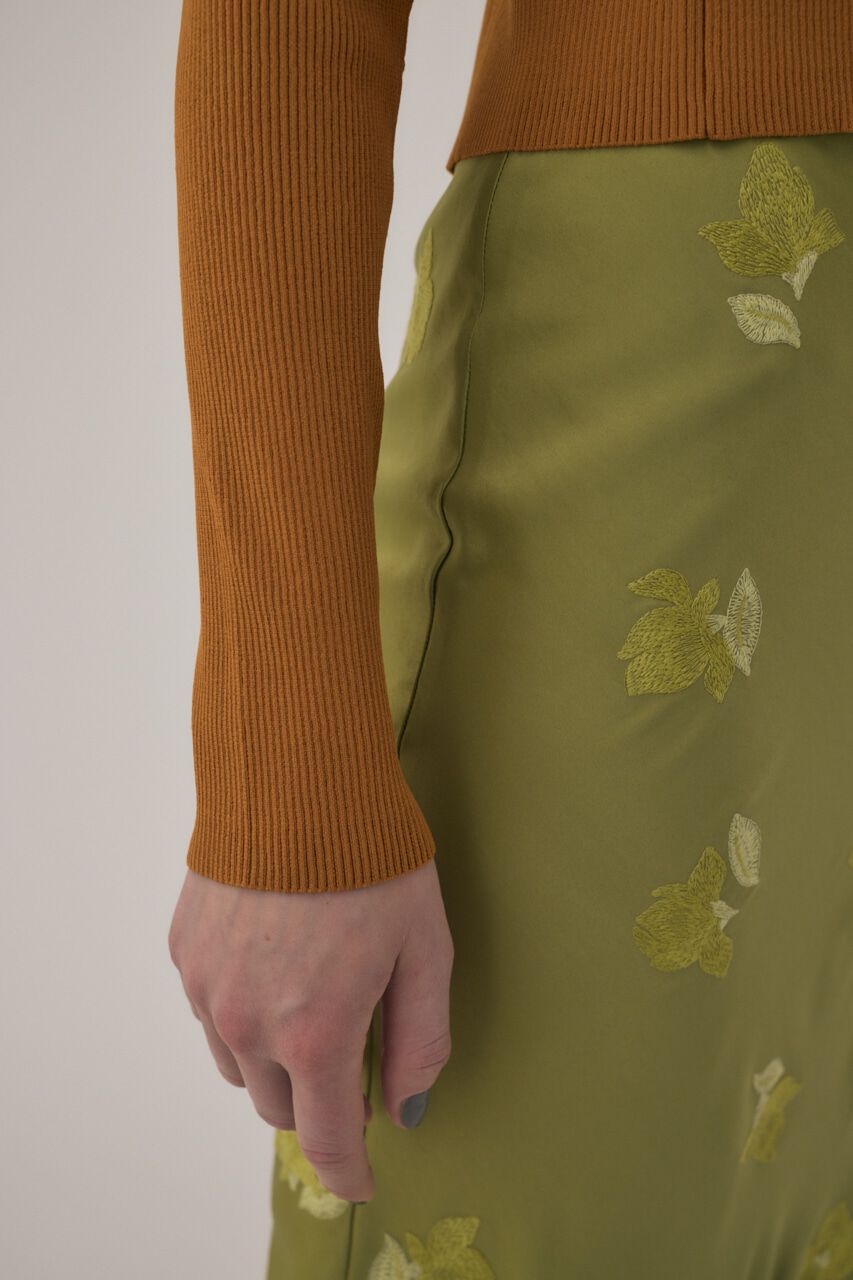 MOUSSY「ﾘｻｲｸﾙﾎﾟﾘｴｽﾃﾙ使用 経年劣化の少ないﾘﾌﾞﾆｯﾄ ｼﾝﾌﾟ  」|ニット・セーター|