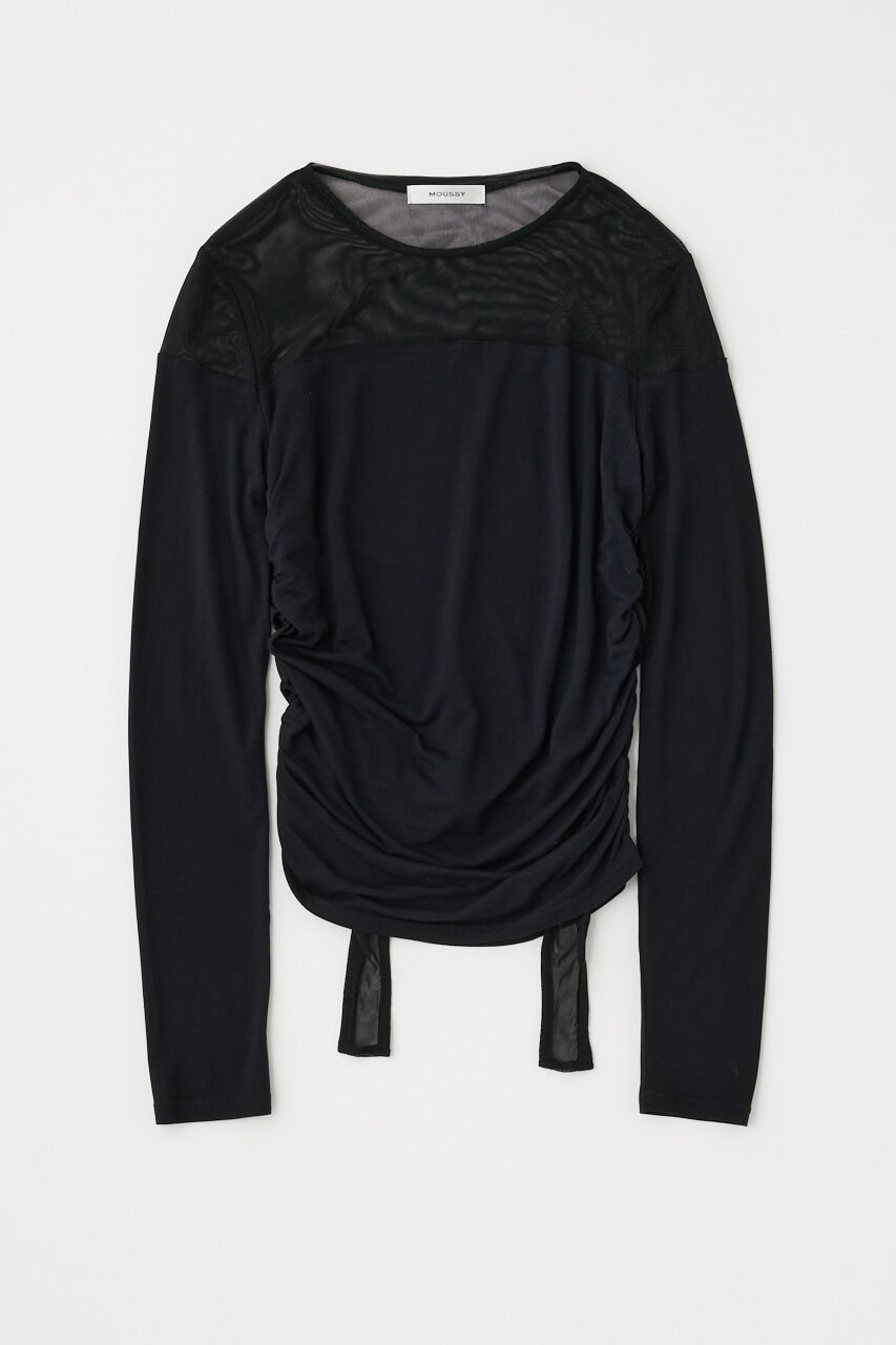 MOUSSY「SHEER LAYERED LS トップス」|Tシャツ・カットソー|