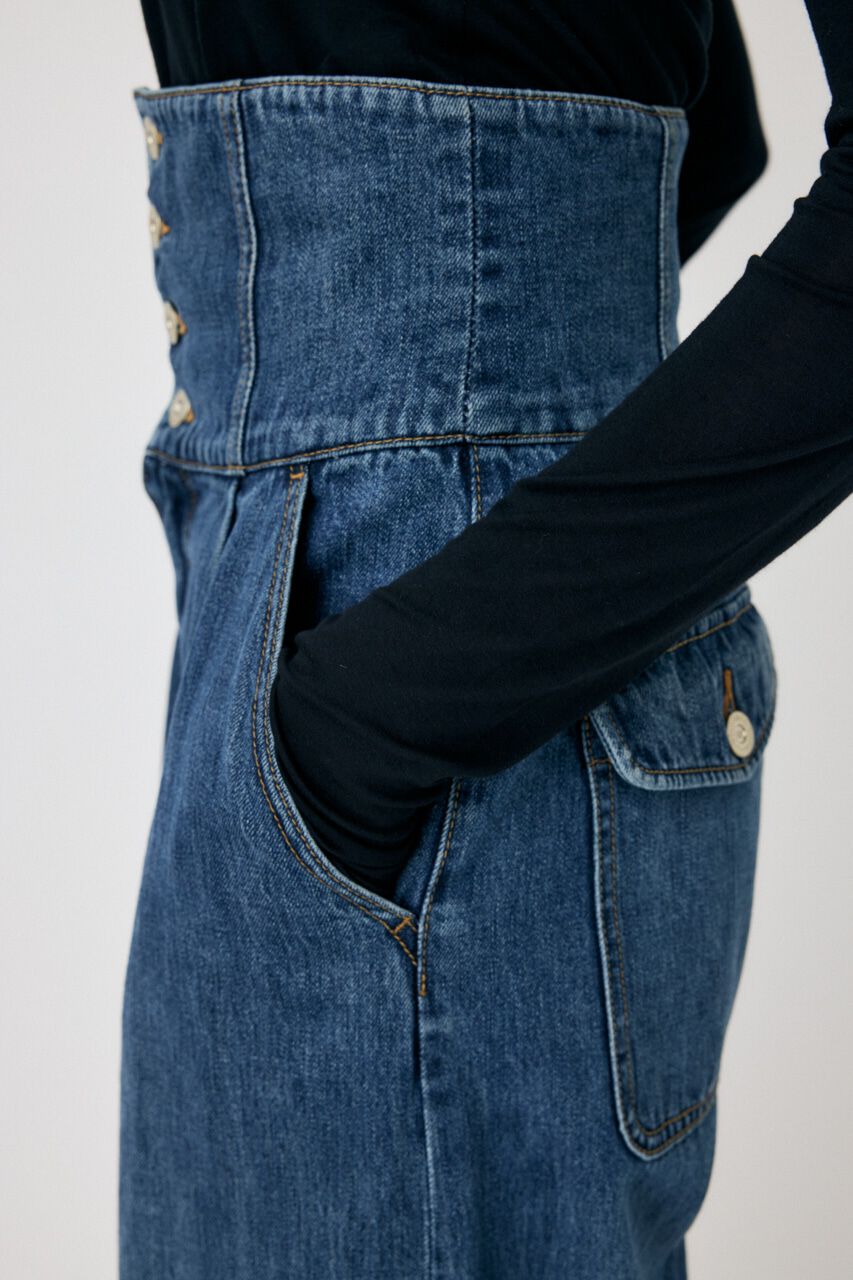 MOUSSY「CORSET DESIGN BAGGY」|デニム|