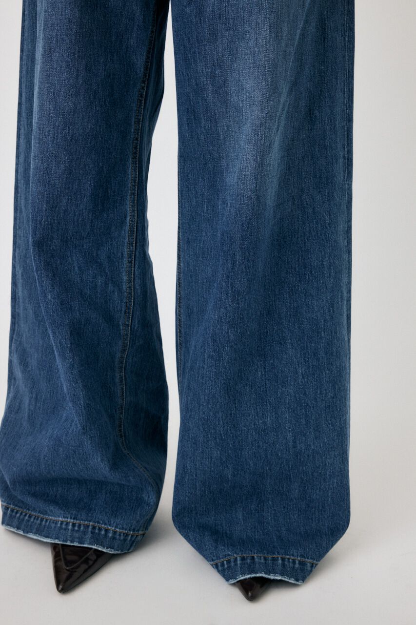 MOUSSY「CORSET DESIGN BAGGY」|デニム|