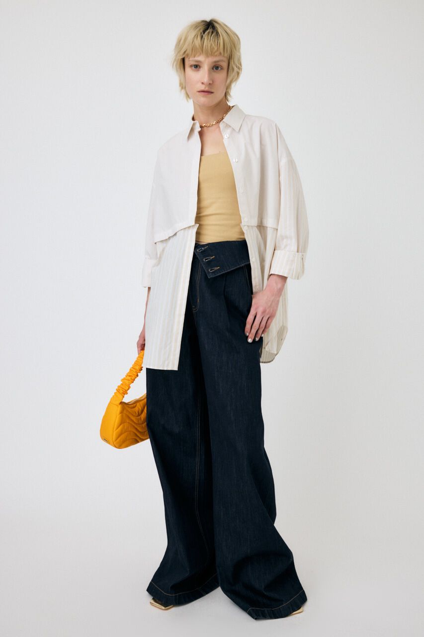 MOUSSY「CORSET DESIGN BAGGY」|デニム|