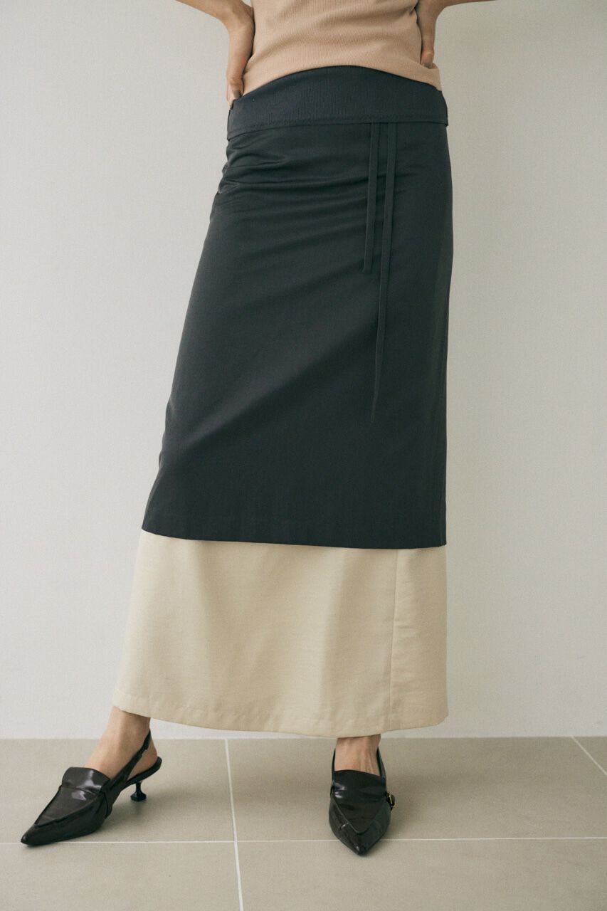 MOUSSY「原料の一部にﾘｻｲｸﾙﾎﾟﾘｴｽﾃﾙを使用した程よい光沢感と落ち感 」|スカート|