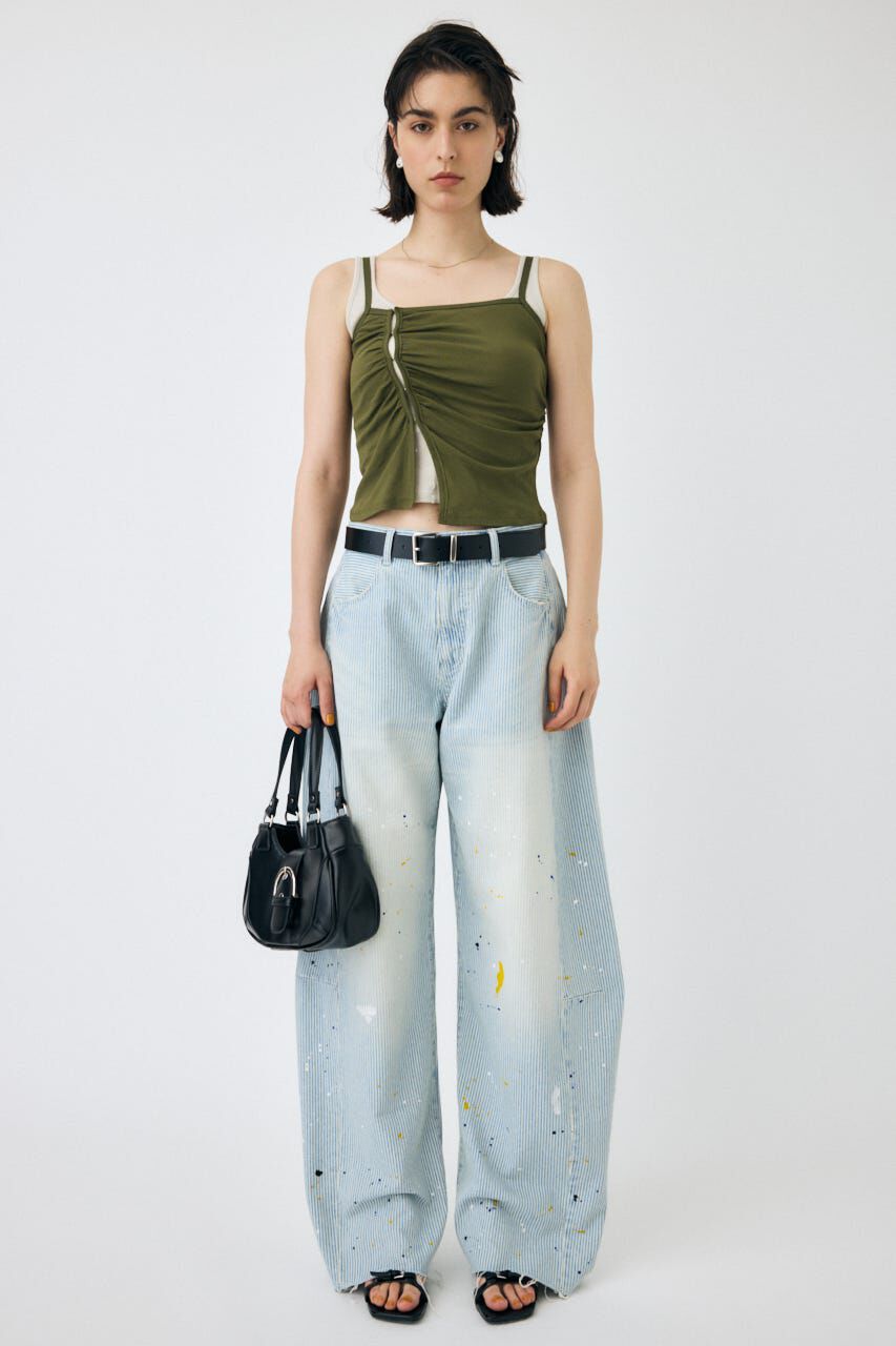 MOUSSY「DOUBLE LAYERED SHEER タンク」|タンクトップ|