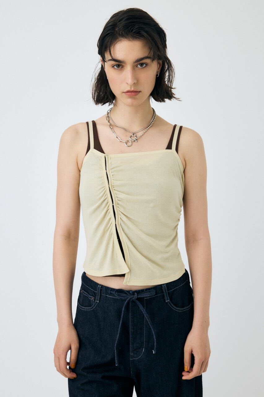 MOUSSY「DOUBLE LAYERED SHEER タンク」|タンクトップ|