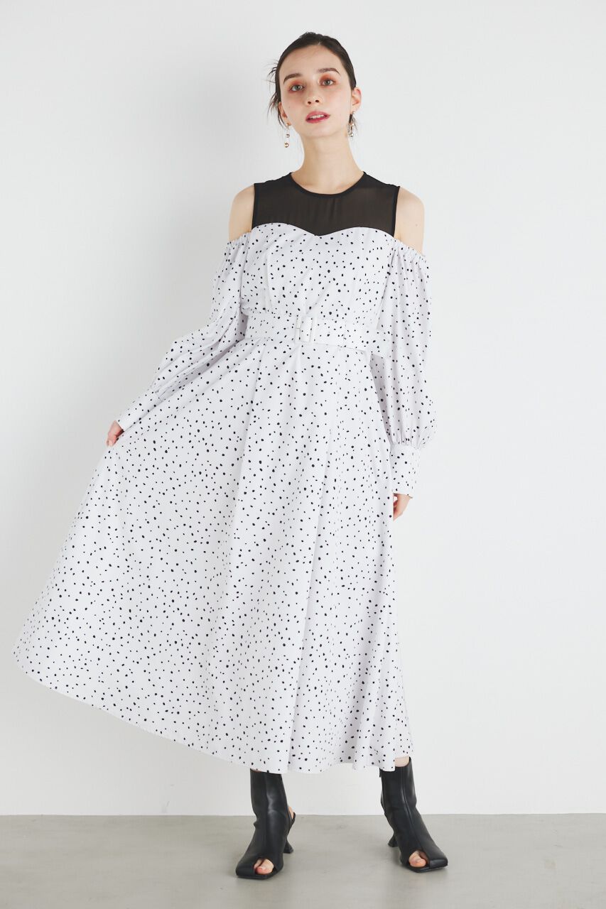 rienda「レイヤードオフショルフレアOP」|ワンピース|