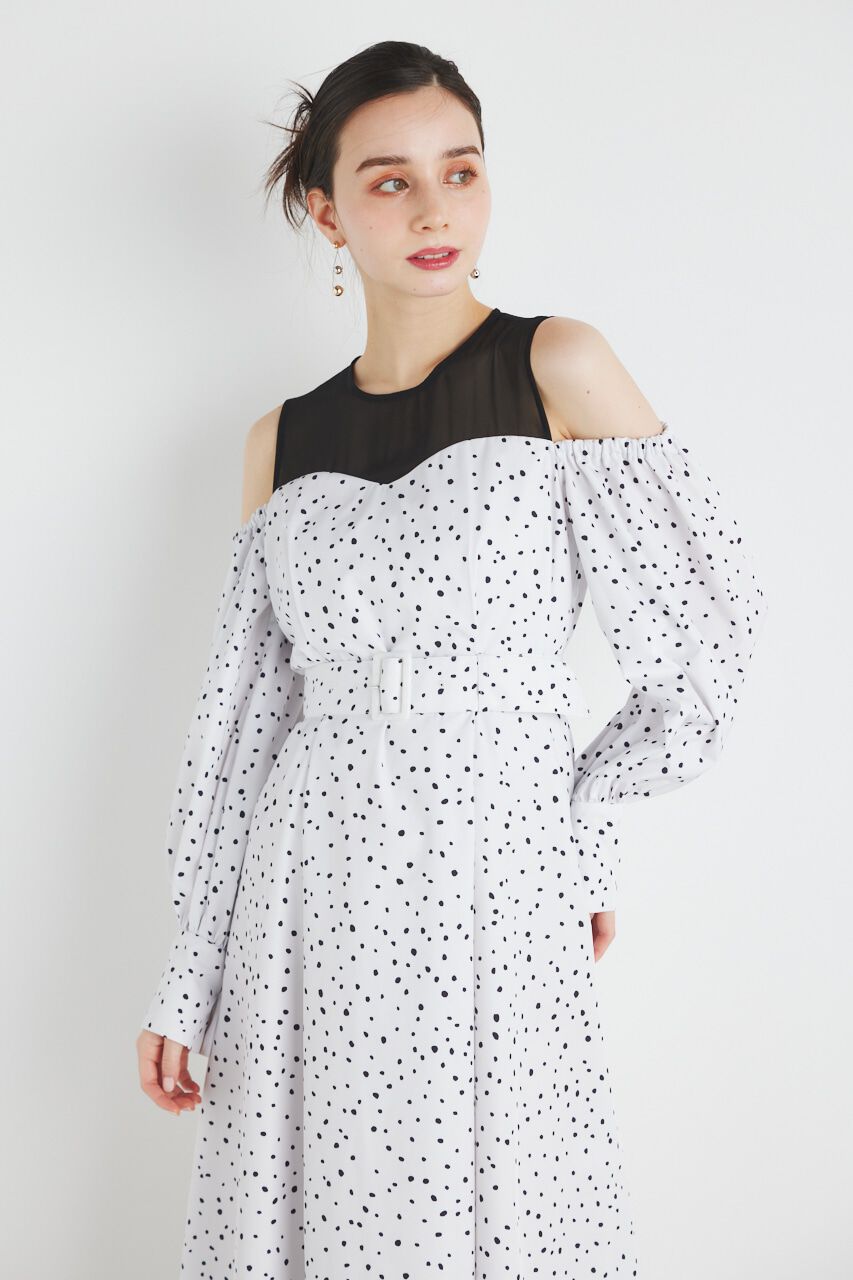 rienda「レイヤードオフショルフレアOP」|ワンピース|