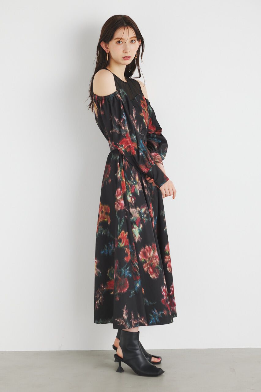 rienda「レイヤードオフショルフレアOP」|ワンピース|