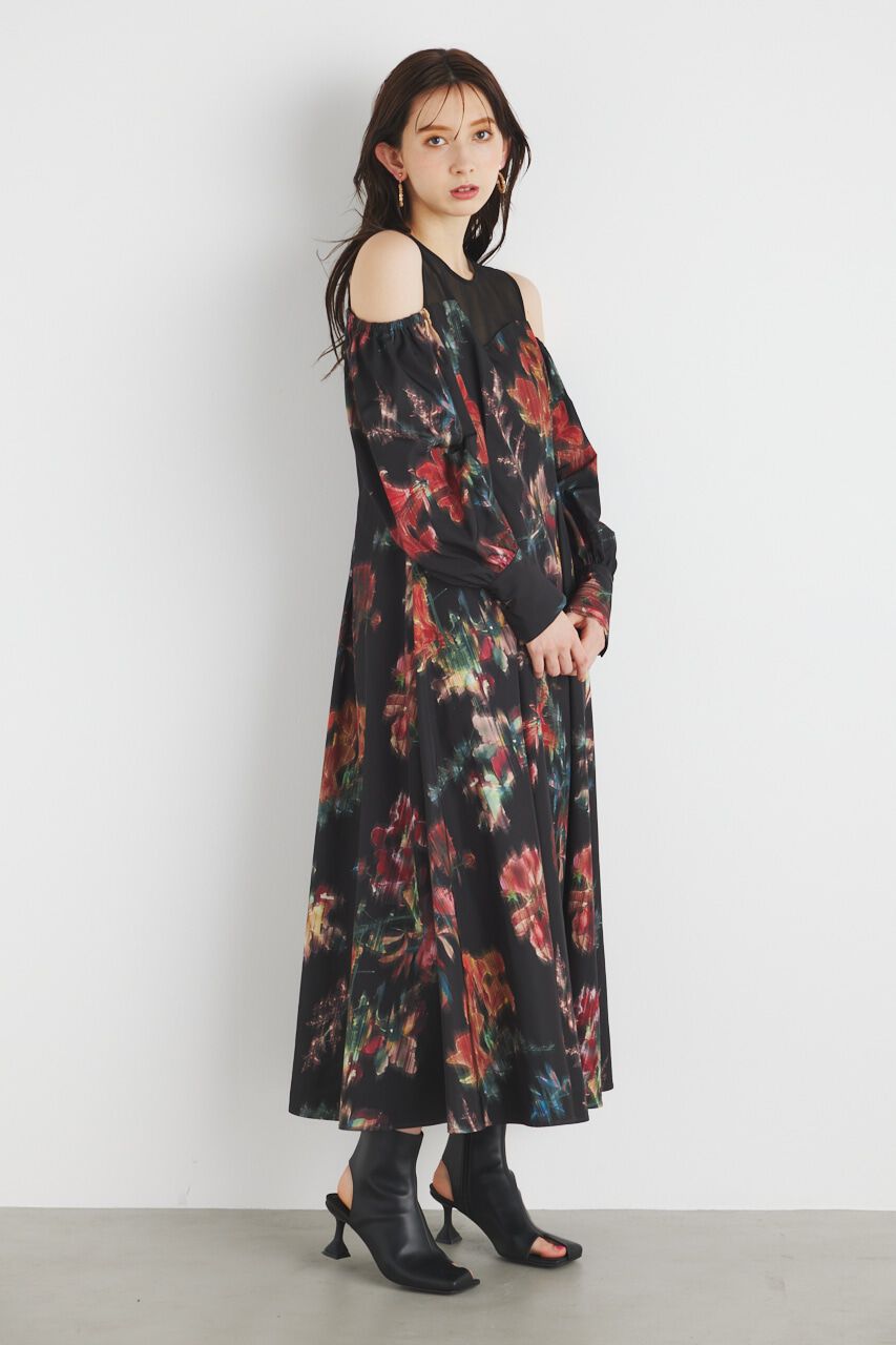 rienda「レイヤードオフショルフレアOP」|ワンピース|