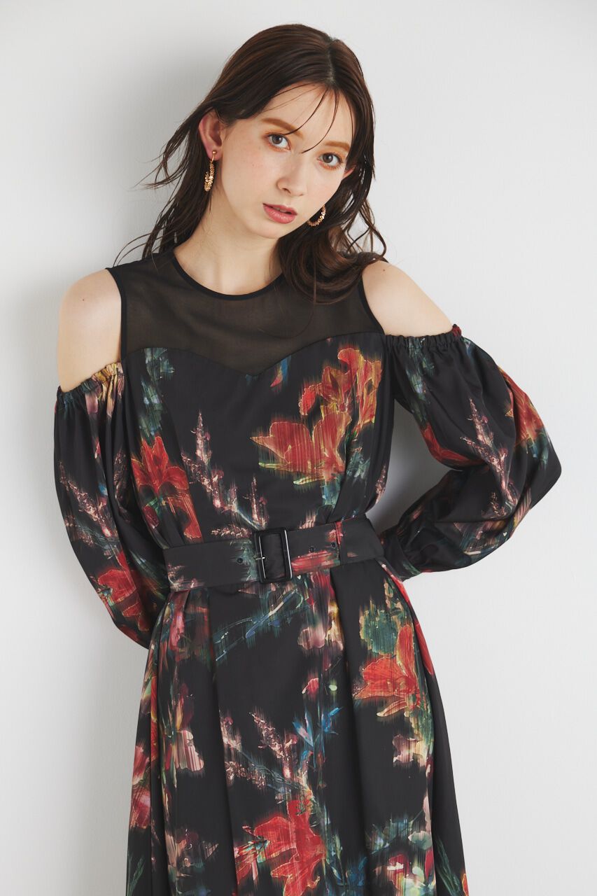 rienda「レイヤードオフショルフレアOP」|ワンピース|