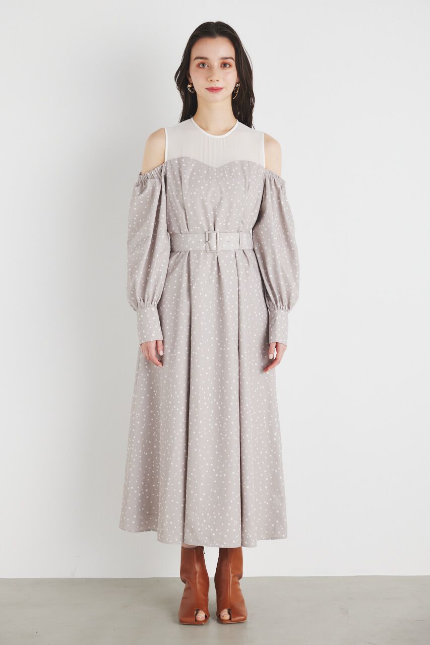 rienda「レイヤードオフショルフレアOP」|ワンピース|