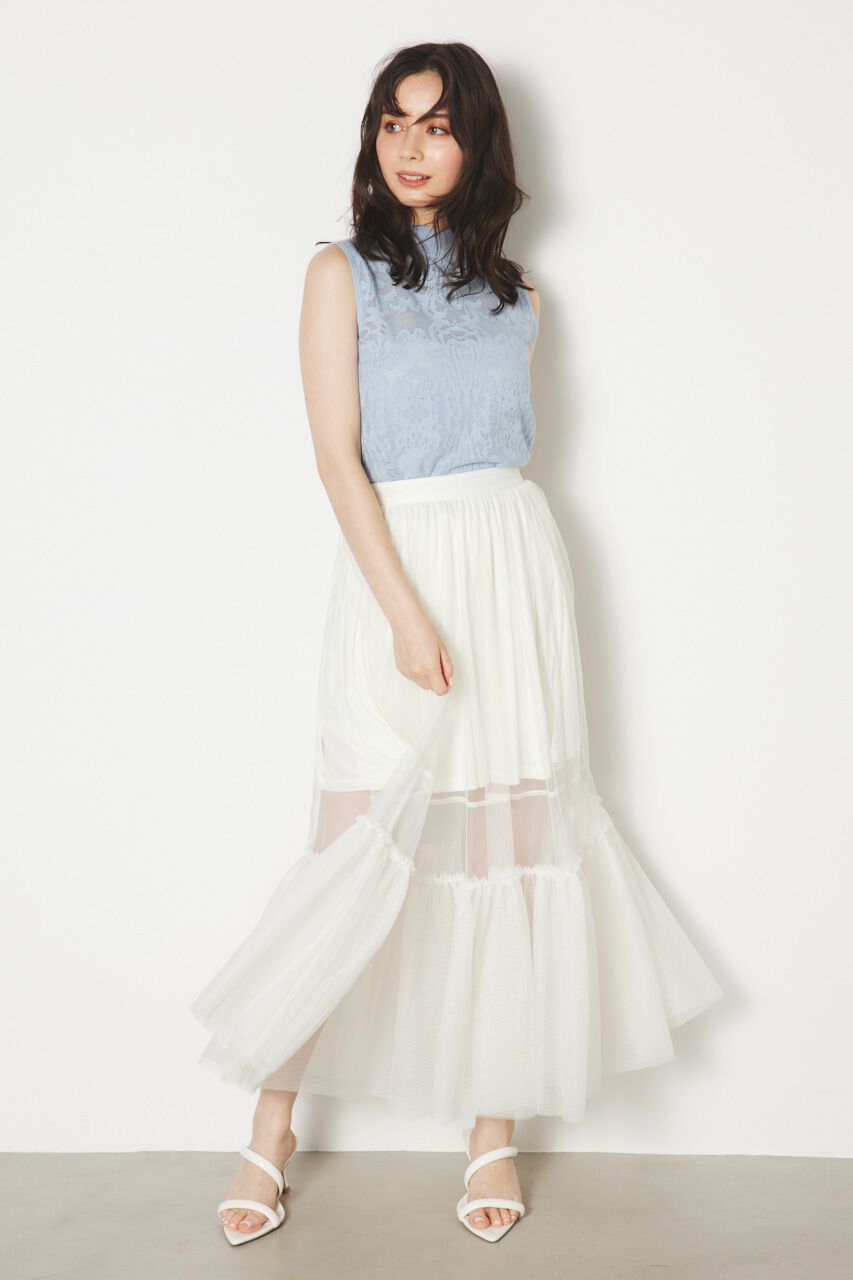 rienda「レースH/N Knit TOP」|ニット・セーター|