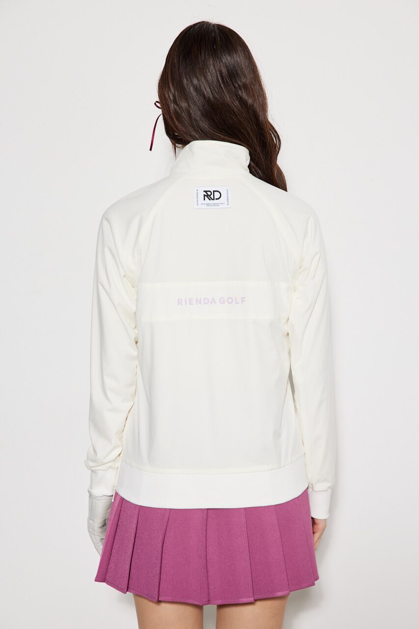 rienda「ハーフジップライトブルゾン」|ブルゾン・スタジャン|