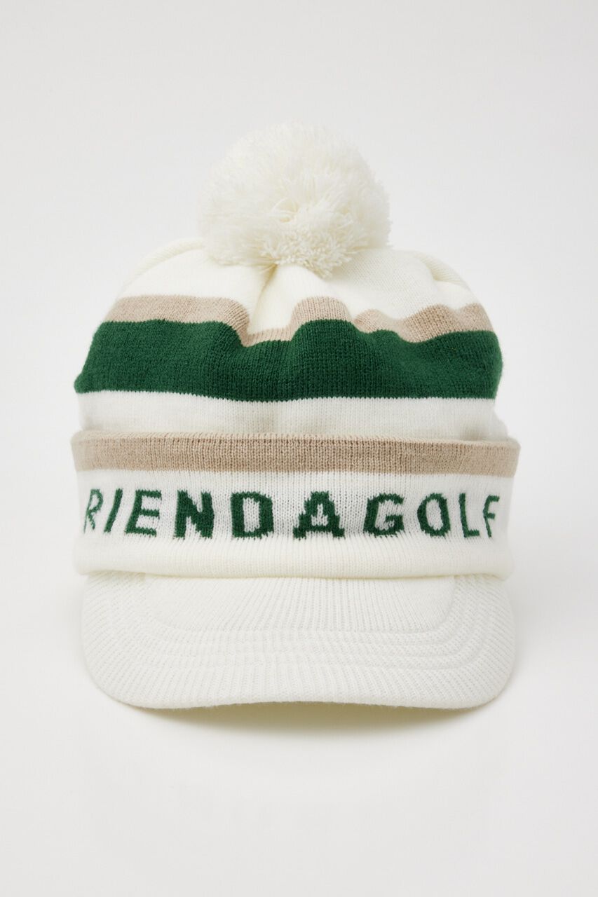 rienda「ボンボンロゴKnit キャップ」|その他|