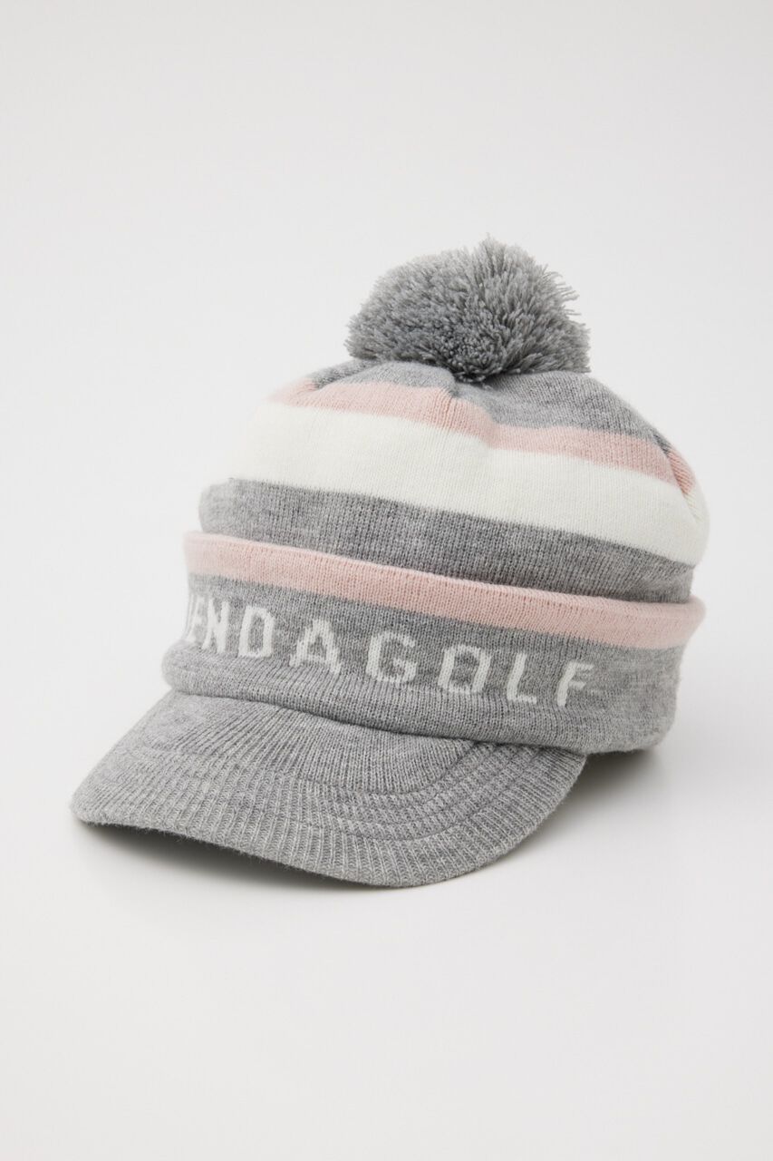 rienda「ボンボンロゴKnit キャップ」|その他|