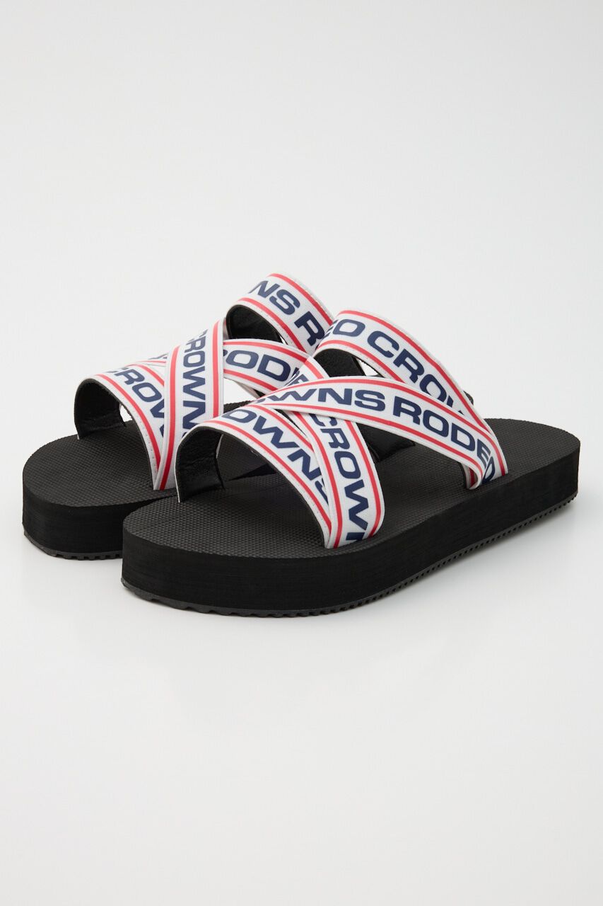 RODEO CROWNS「MENS ラバーテープサンダル」|サンダル|柄WHT5