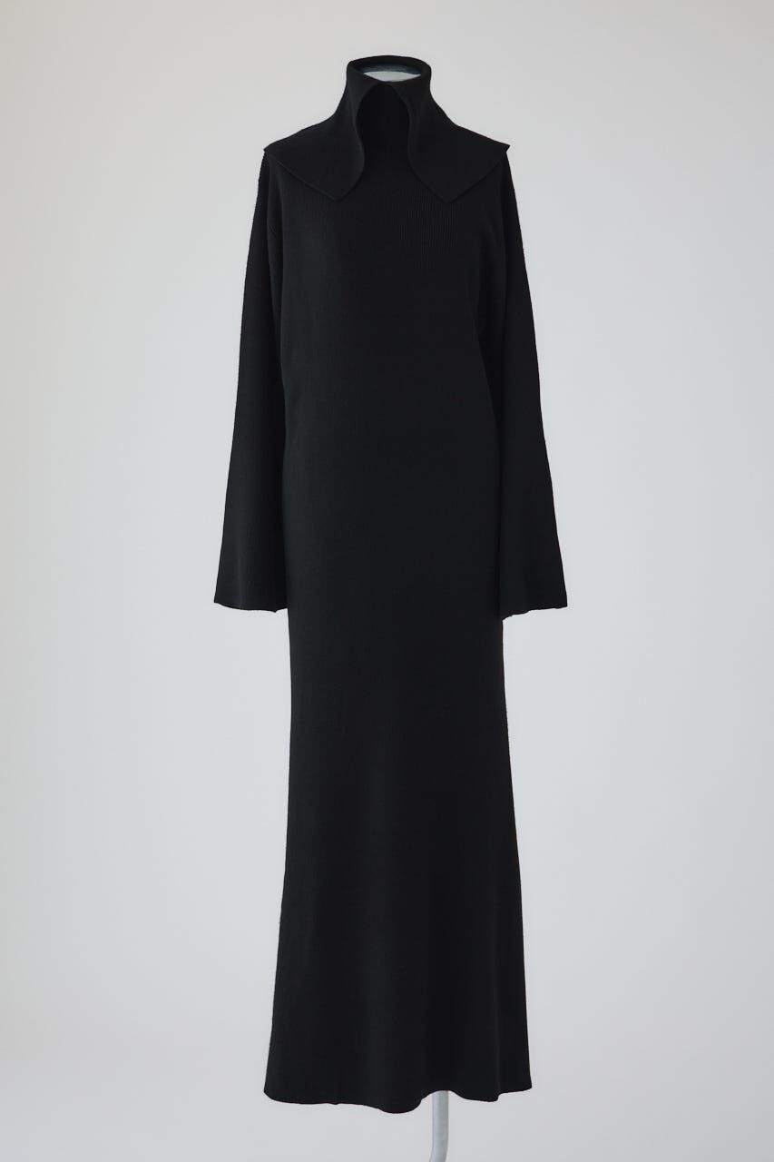 RIM.ARK 「Long high collar knit dress」|ワンピース|BLK