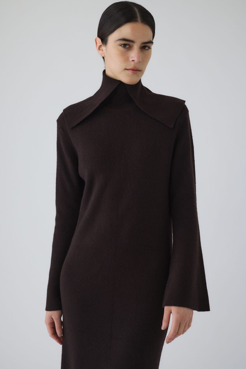 RIM.ARK 「Long high collar knit dress」|ワンピース|