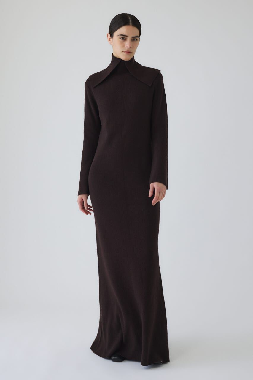 RIM.ARK 「Long high collar knit dress」|ワンピース|