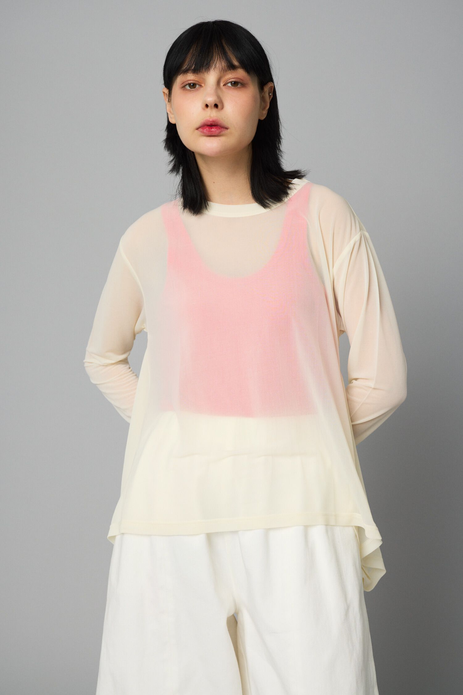 HeRIN.CYE「Sheer squid tops」|Tシャツ・カットソー|