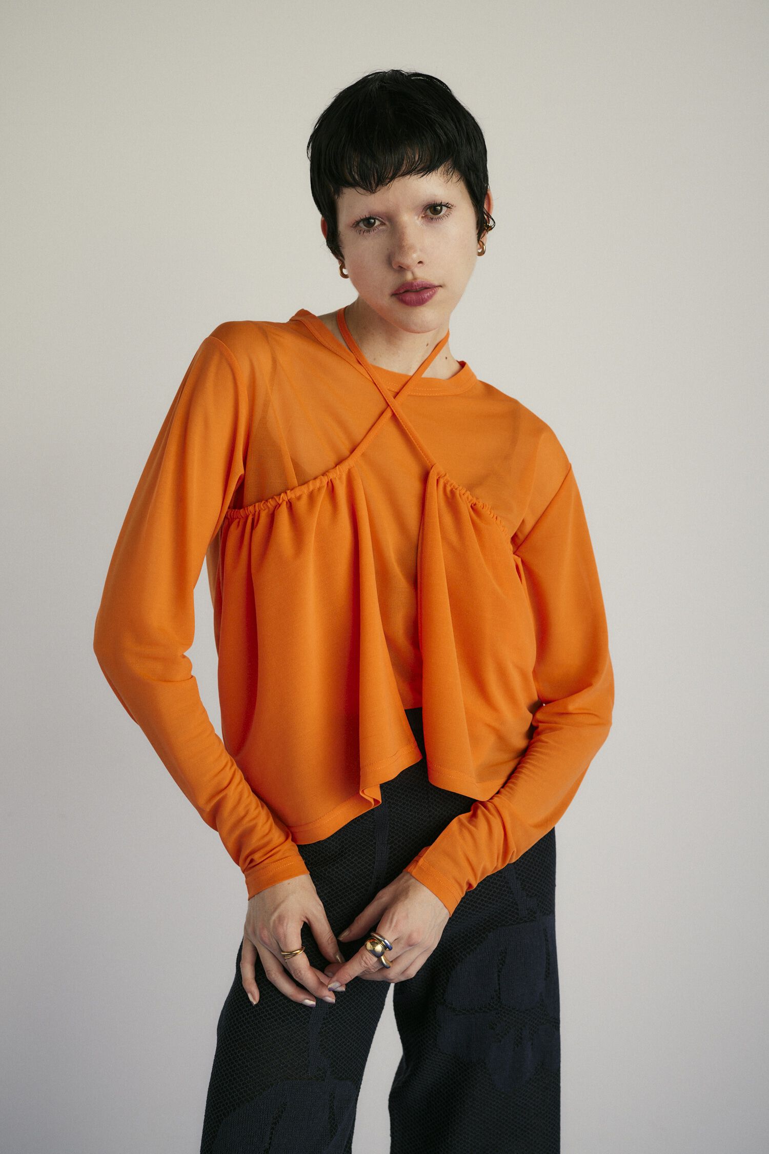 HeRIN.CYE「Sheer squid tops」|Tシャツ・カットソー|