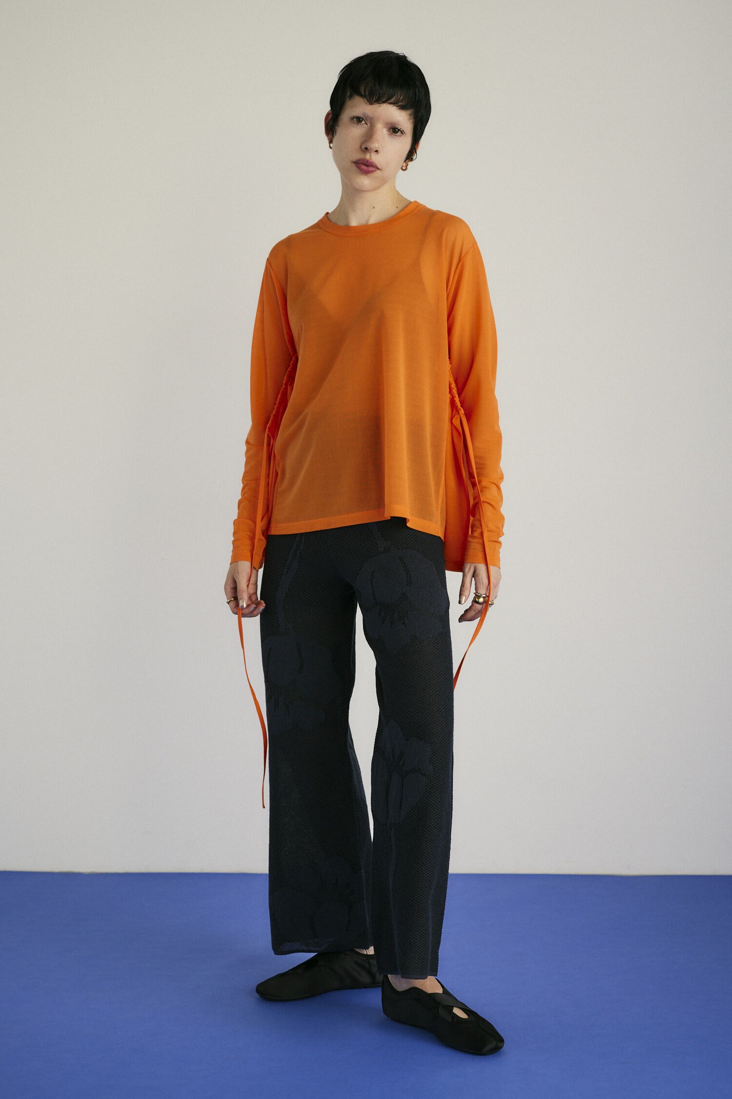 HeRIN.CYE「Sheer squid tops」|Tシャツ・カットソー|