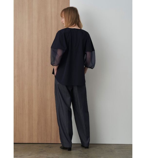 ELENDEEK「HALF ORGANZA SLEEVE BL」|シャツ・ブラウス|