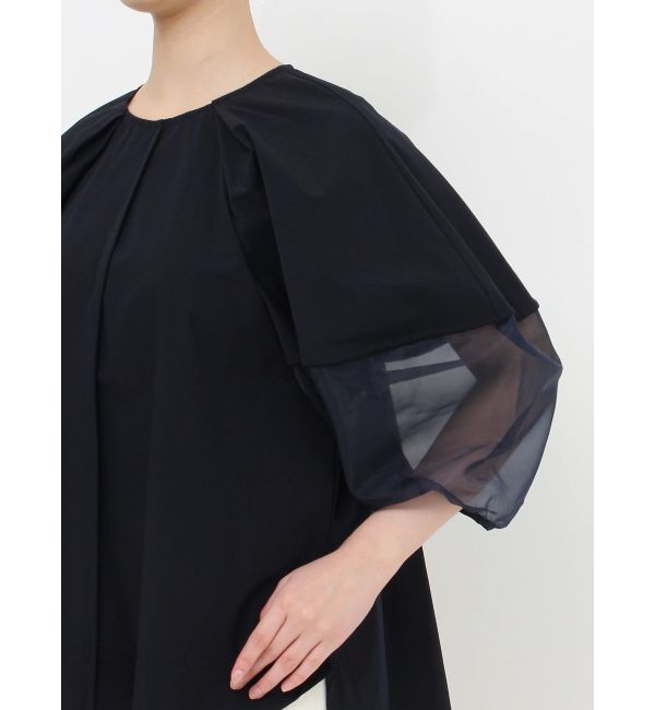 ELENDEEK「HALF ORGANZA SLEEVE BL」|シャツ・ブラウス|