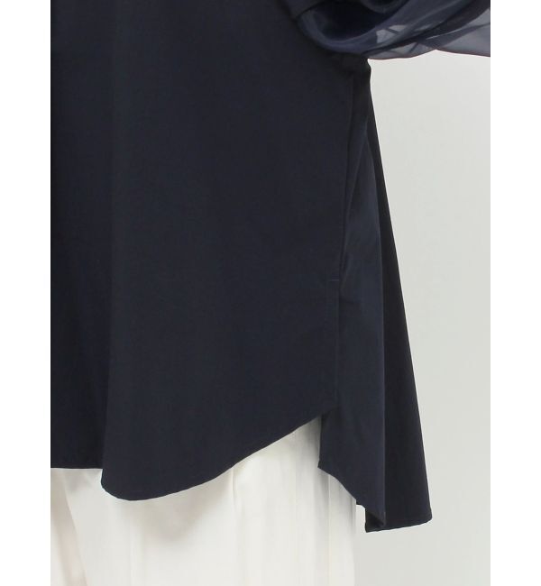 ELENDEEK「HALF ORGANZA SLEEVE BL」|シャツ・ブラウス|