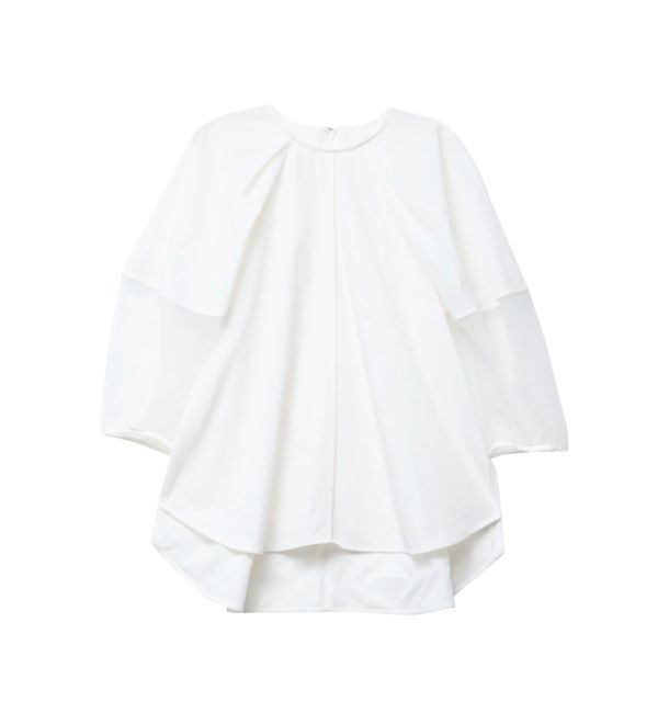 ELENDEEK「HALF ORGANZA SLEEVE BL」|シャツ・ブラウス|