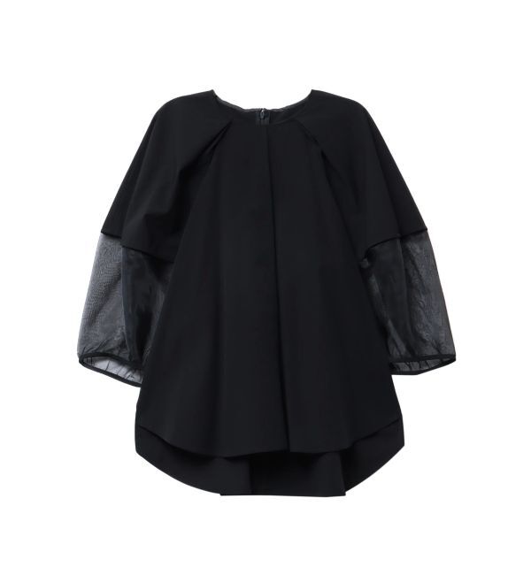ELENDEEK「HALF ORGANZA SLEEVE BL」|シャツ・ブラウス|