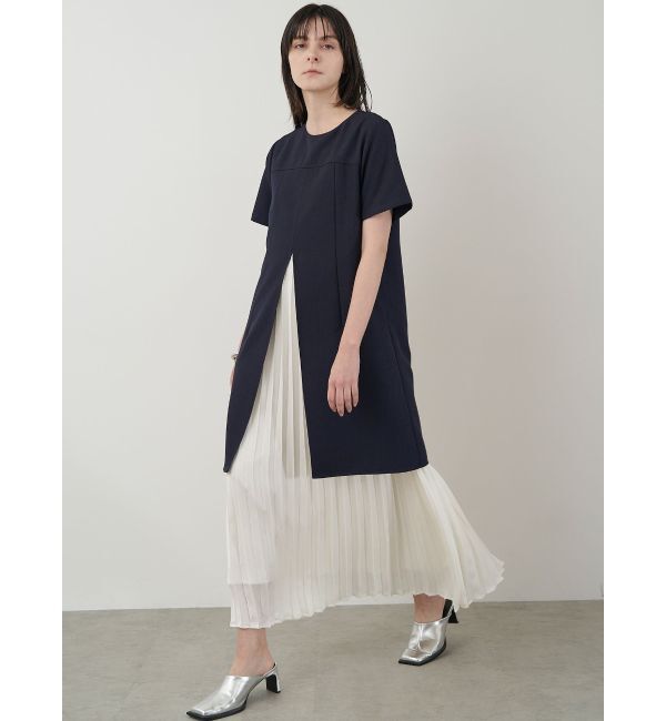 ELENDEEK「PLEATS COVER OP」|ワンピース|ネイビー